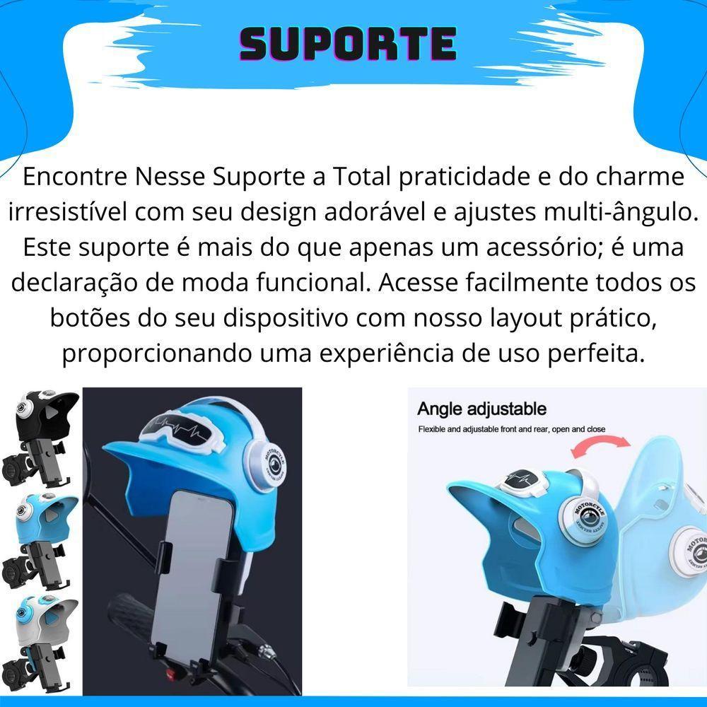 Suporte Celular Gps Moto Bike Anti Reflexo Capacete Motoboy - 6