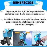 Suporte Celular Gps Moto Bike Anti Reflexo Capacete Motoboy - 5