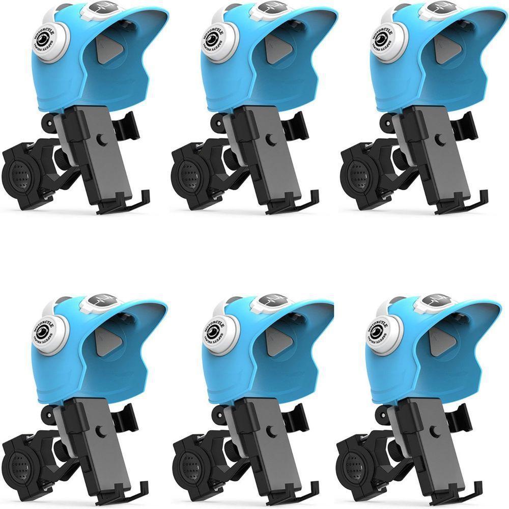Kit 6 Suportes Celular Gps Moto Bike Anti Reflexo Capacete Motoboy - 1