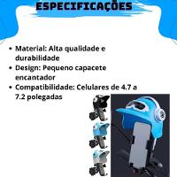 Kit 6 Suportes Celular Gps Moto Bike Anti Reflexo Capacete Motoboy - 3