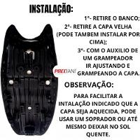 Capa Banco Emborrachada Moto Titan Fan Bros Twister Ybr Xre Cb - 2