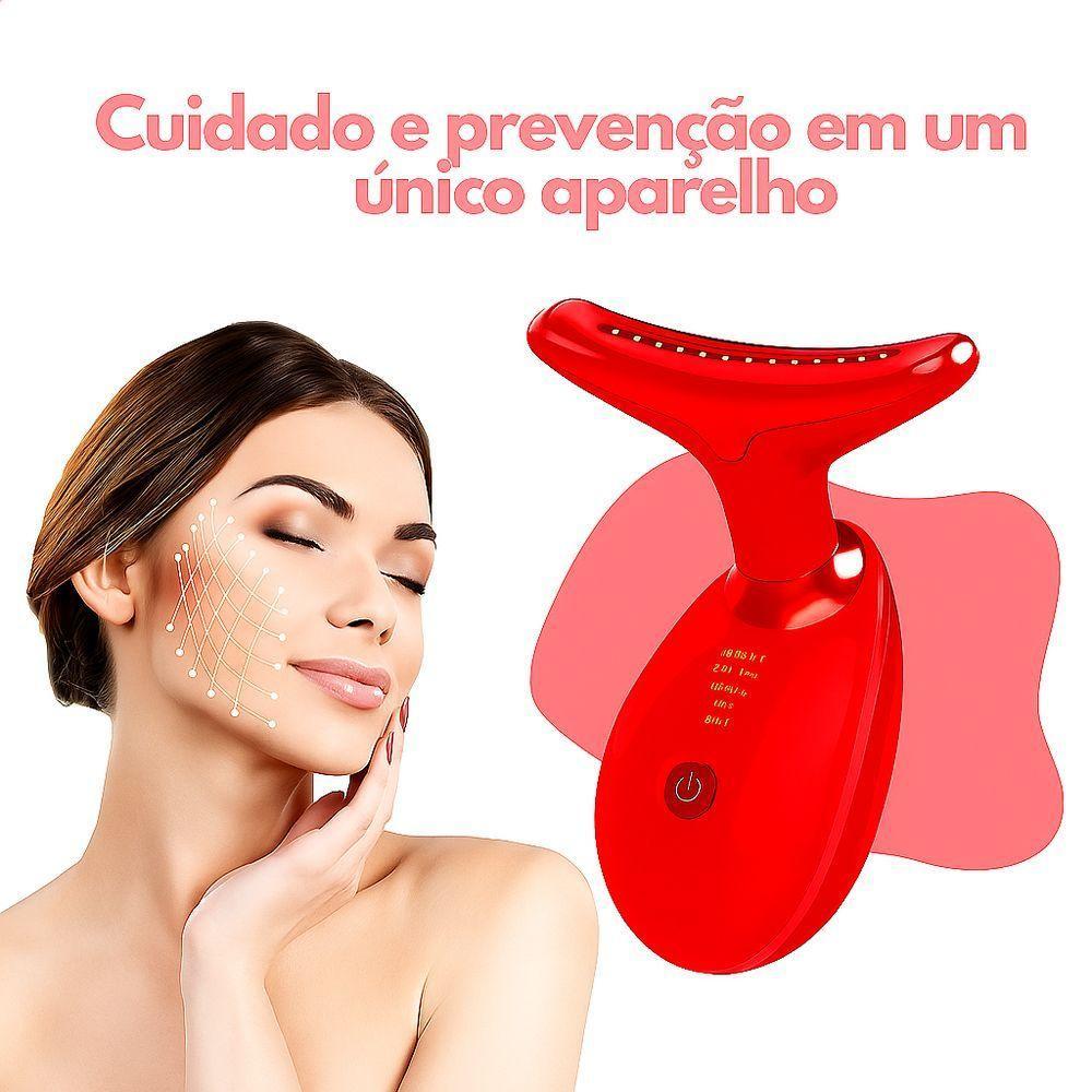 Massageador Facial Eletrico Pescoço Led Lift Fototerapia Ant - 6