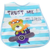 Kit 2 Babador Encanto Para Bebê 45x28cm Dino-urso