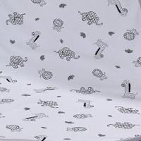 Cueiro Duplo Tecebem Baby Malha 100% Algodão Estampado Leon 80cm X 90cm Cinza - 3