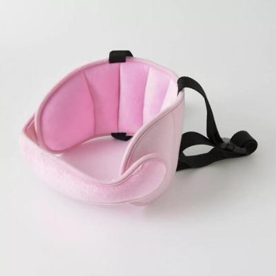 Apoio Suporte Cabeça Faixa Ajustável Almofada Alívio Pescoço Assento Carro Viagem Infantil Proteção Bebê Rosa