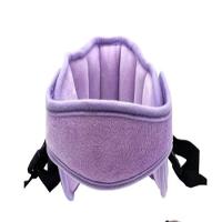 Apoio Suporte Cabeça Faixa Ajustável Almofada Alívio Pescoço Assento Carro Viagem Infantil Proteção Bebê Rosa - 7