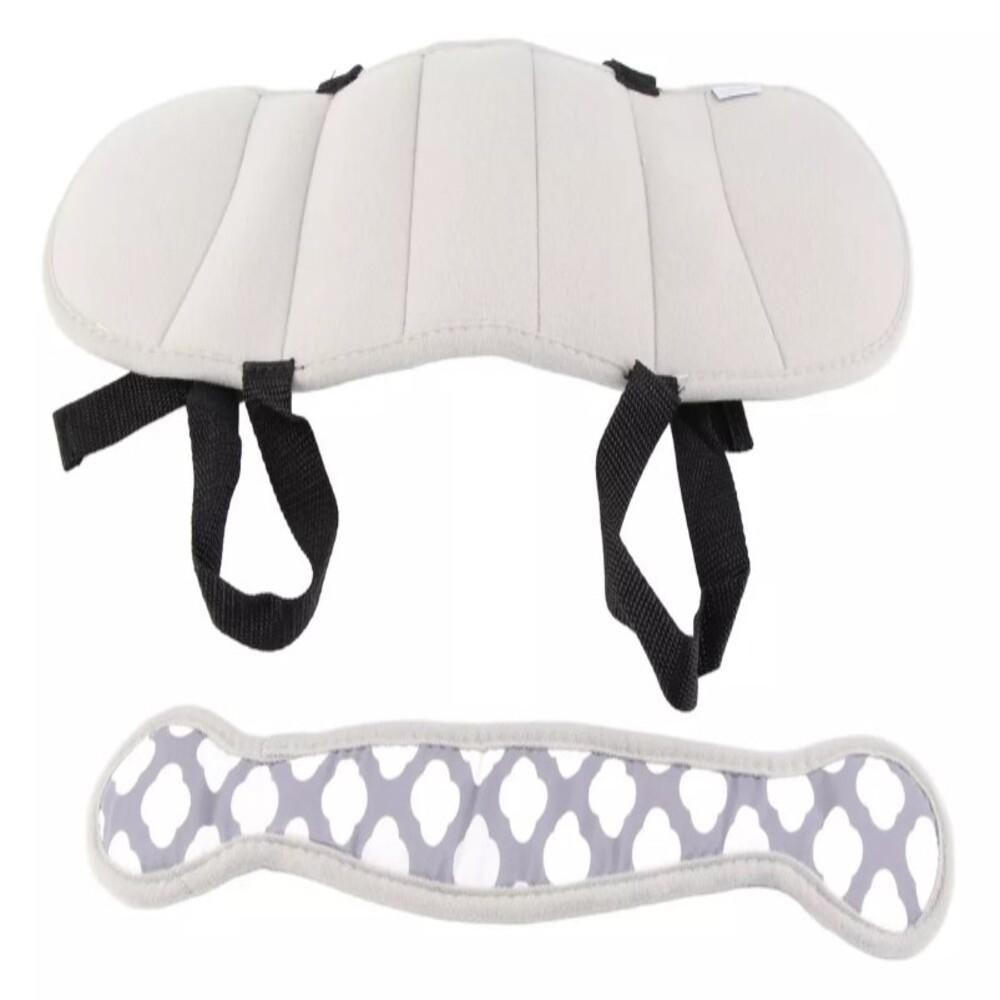 Apoio Suporte Cabeça Faixa Ajustável Almofada Alívio Pescoço Assento Carro Viagem Infantil Proteção Bebê Azul - 5