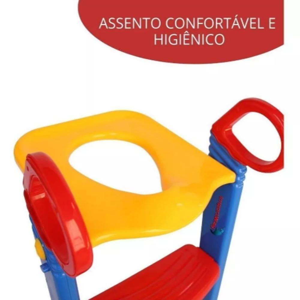 Troninho Redutor Assento Infantil Vaso Sanitario Escada Pinico Portatil Ajustavel Desfralde - 7