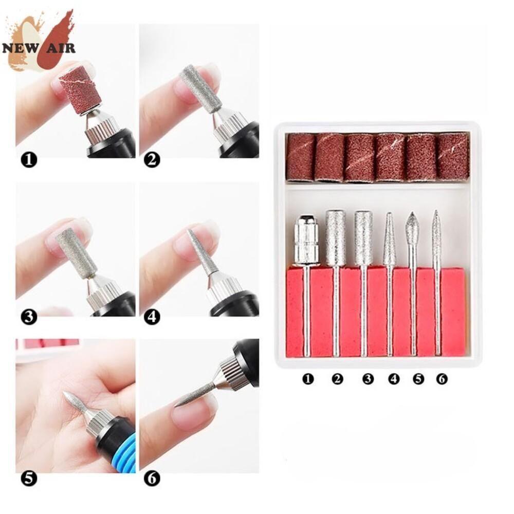 Lixadeira De Unha Eletrica Com 12 Acessorios Profissional Lixa Automatica Manicure Pedicure Lixador Kit Gel Nail Design - 5