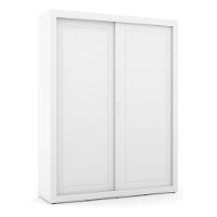 Berço Americano Com Capitonê New Boucle E Guarda Roupa Tutto New 2 Portas Branco Acetinado - Matic