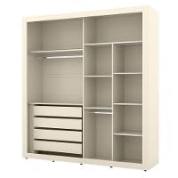 Berço Americano Com Guarda Roupa Tutto New 2 Portas Off White E Colchão - Matic - 3