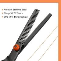 Kit Profissional De Cabeleireiro Tesoura 6 Polegadas Aço Inoxidável Ferramentas De Estilo - 5