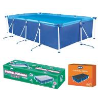 Piscina Retangular 6200 Litros Estruturada Premium Com Capa Mor - 1
