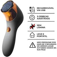 Kit Removedor Elétrico De Calos Para Pés - Cinza - 2