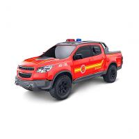 Carrinho Caminhonete Viaturas Pick-up S10 Policia Grande Bombeiros Vermelha - 1