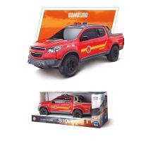 Carrinho Caminhonete Viaturas Pick-up S10 Policia Grande Bombeiros Vermelha - 4