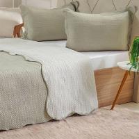 Kit Cobre Leito King Ultra Lisse Lisa New 250x270cm Olive - 2