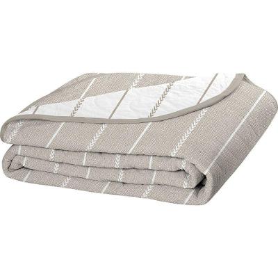 Cobre Leito Tecebem King Malha 100% Algodão Estampado Em Matelassê Omar 240x280m Castanho