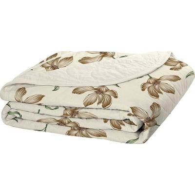 Cobre Leito Tecebem Queen Malha 100% Algodão Estampado Em Matelassê Tais 240x260m Baunilha