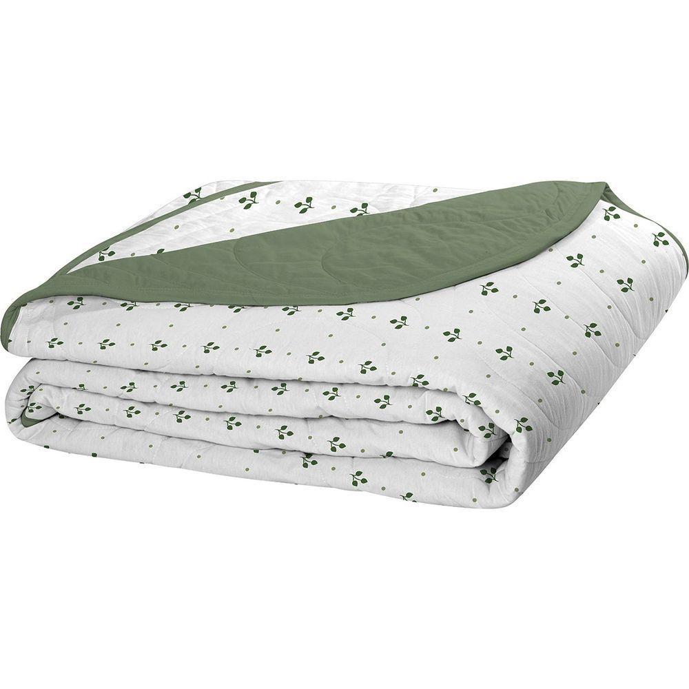 Cobre Leito Tecebem Queen Malha 100% Algodão Estampado Em Matelassê Hugo 240x260m Oliva - 1