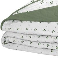 Cobre Leito Tecebem Queen Malha 100% Algodão Estampado Em Matelassê Hugo 240x260m Oliva - 3