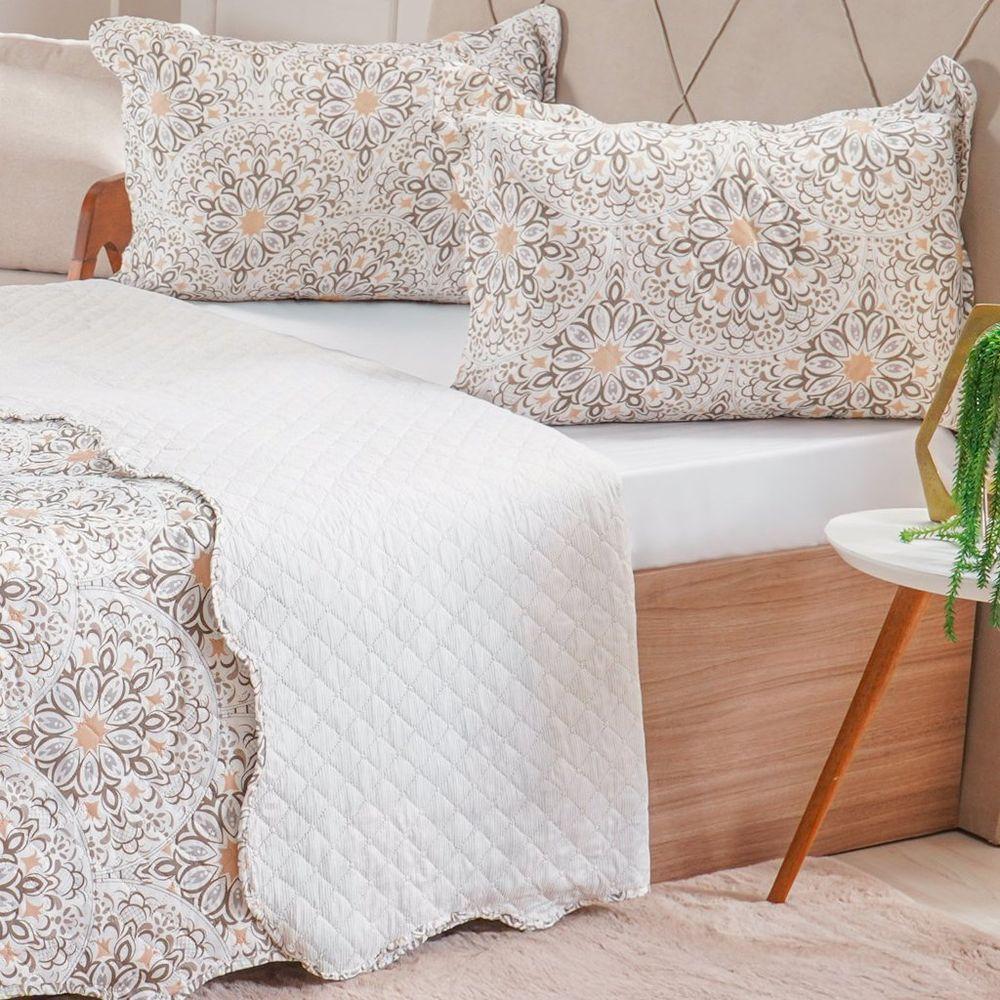 Kit Cobre Leito Casal Ultra Lisse New 210x230cm Ladrilhos - 2