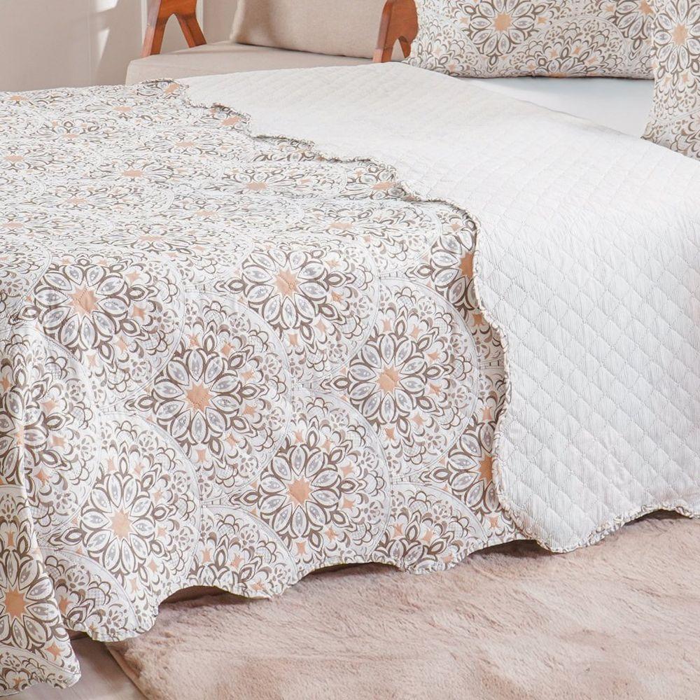 Kit Cobre Leito Casal Ultra Lisse New 210x230cm Ladrilhos - 5