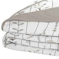 Cobre Leito Tecebem Casal Malha 100% Algodão Estampado Em Matelassê Dora 210x240m Castanho - 2