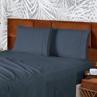 Coordenado Cobre Leito Queen E Lençol Diplomata 7 Peças - Azul - 100% Poliéster - 5