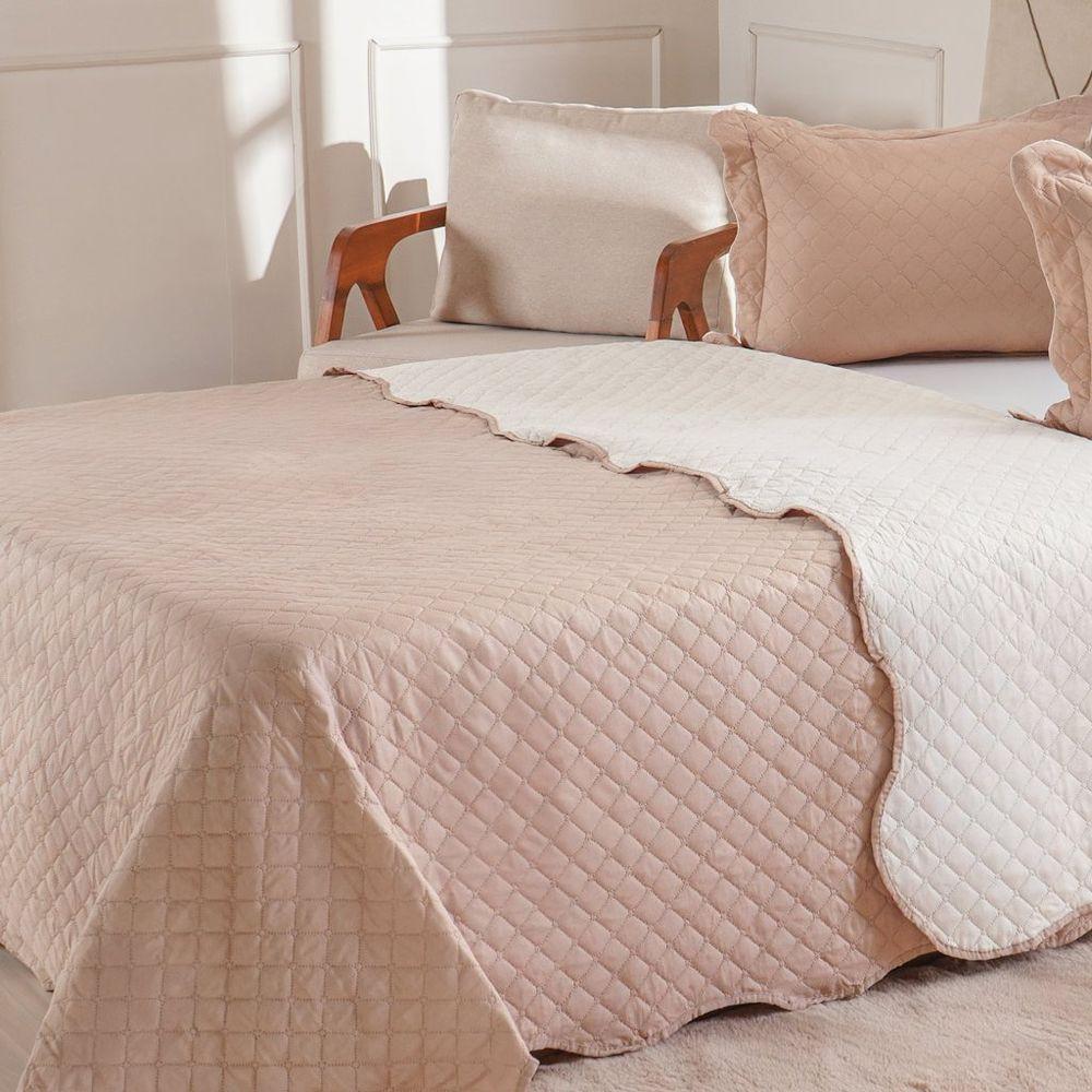 Kit Cobre Leito King Ultra Lisse Lisa New 250x270cm Beach - 3