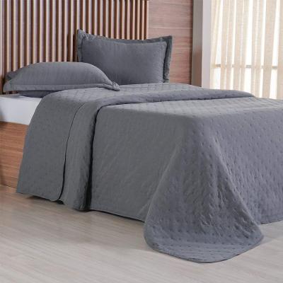 Kit Colcha Queen Miraggio New Soft 240x260cm Grafite