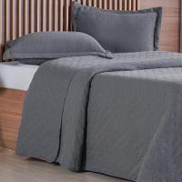 Kit Colcha Queen Miraggio New Soft 240x260cm Grafite - 2
