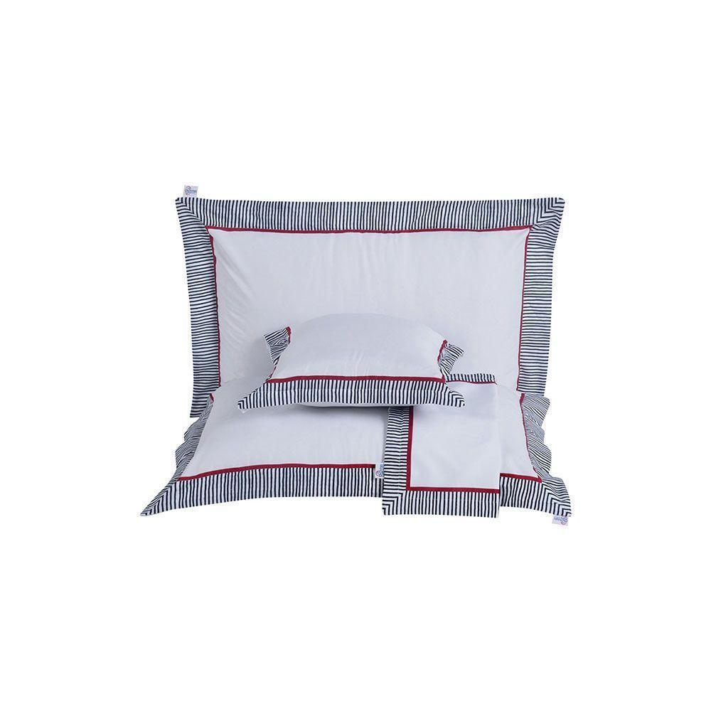 Kit 7 Pçs Cobre Leito Casal Padrão Renove Hipercal 400 Fios Dupla Face Bordado Cinza E Preto - 2