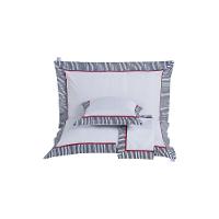 Kit 7 Pçs Cobre Leito Casal Padrão Renove Hipercal 400 Fios Dupla Face Bordado Cinza E Preto - 2