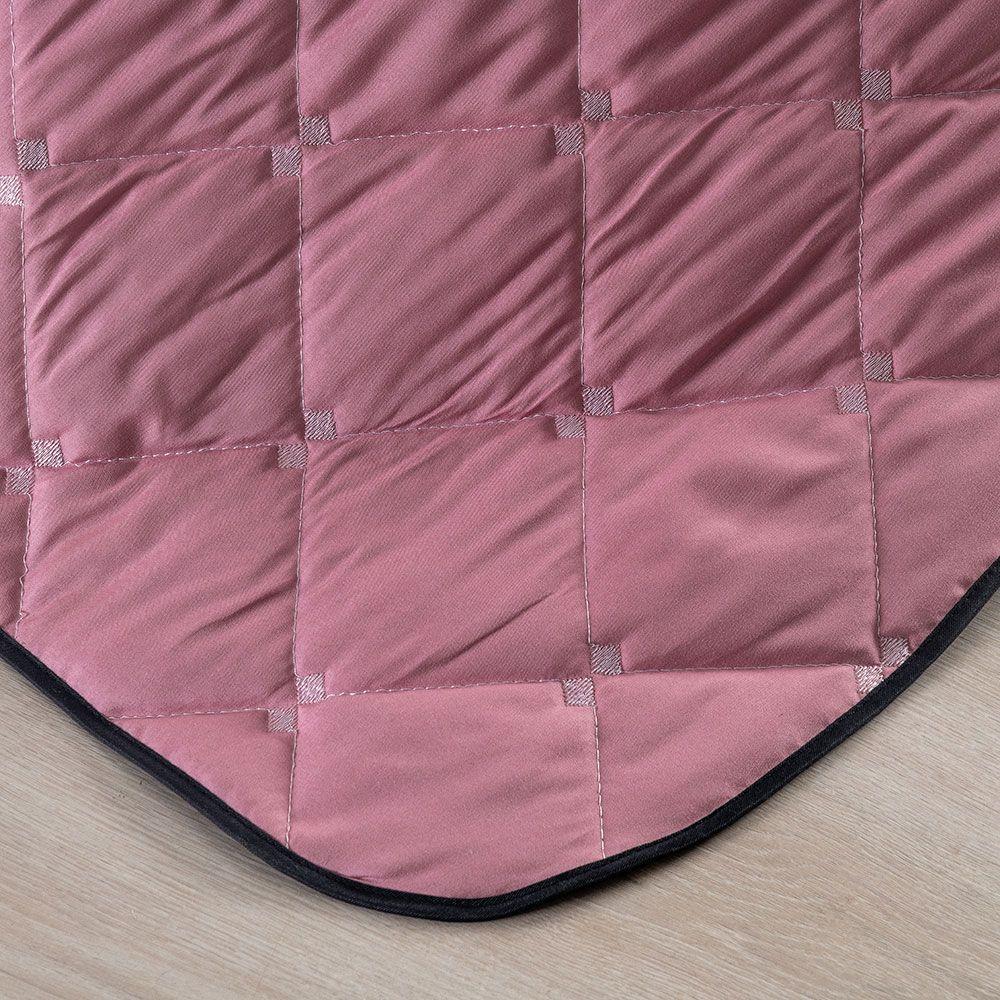 Kit 7 Pçs Cobre Leito Casal Padrão Renove Hipercal 400 Fios Dupla Face Bordado Preto E Rosê - 8