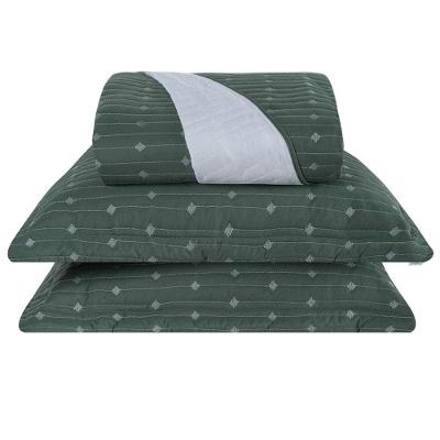 Cobre Leito Queen Decor Bordado 200 Fios 3 Peças - Verde - Hipercal 100% Poliéster