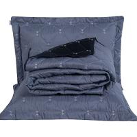 Kit 7 Pçs Cobre Leito Casal Queen Renove Hipercal 400 Fios Dupla Face Bordado Cinza E Preto - 9