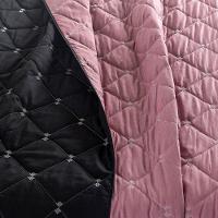 Kit 7 Pçs Cobre Leito Casal Queen Renove Hipercal 400 Fios Dupla Face Bordado Preto E Rosê - 6