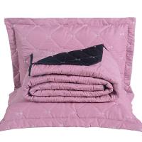 Kit 7 Pçs Cobre Leito Casal Queen Renove Hipercal 400 Fios Dupla Face Bordado Preto E Rosê - 9