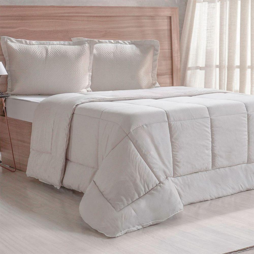 Edredom Prime Super King 3d Embossed 260x280cm Biscuit - 1