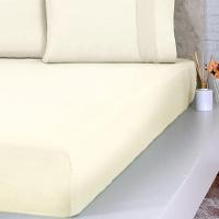 Jogo De Cama Solteiro Malha 3 Pçs Bella Cama 100% Algodão 88x188x30cm Duna - 3