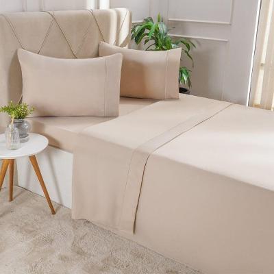 Jogo De Cama Casal Serenitá 4 Pçs Bordado Festonê 138x188x30cm Beach