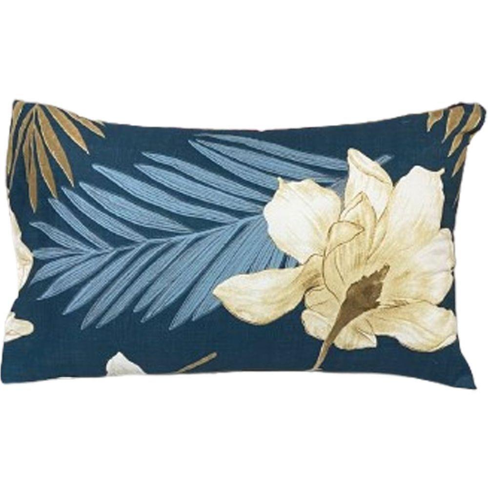 Jogo De Fronha Microfibra Estampada 47x70cm Azul Cobalto - 1