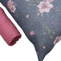 Jogo De Cama Solteiro Portallar Malha 100% Algodão Sevilha 2 Peças Rosa - 3