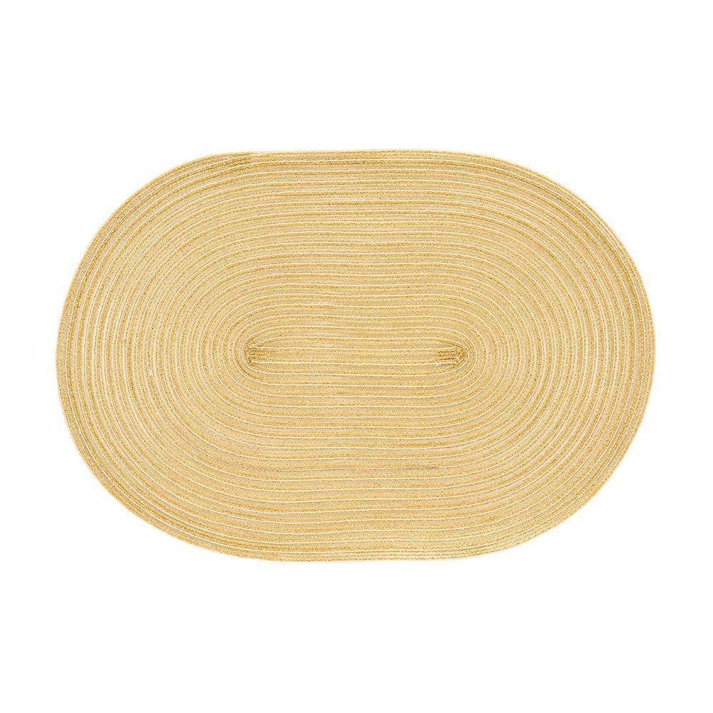 Jogo Americano Copa E Cia 6 Peças Luna Oval Champagne - 1