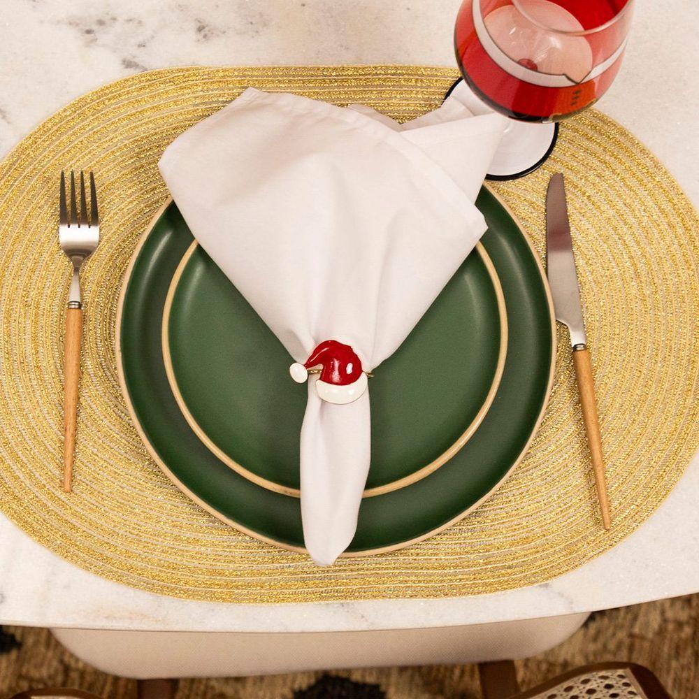 Jogo Americano Copa E Cia 6 Peças Luna Oval Champagne - 3