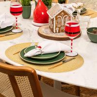 Jogo Americano Copa E Cia 6 Peças Luna Oval Champagne - 2