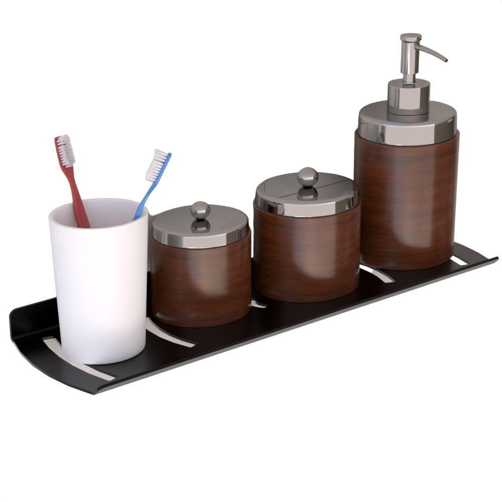 Suporte Porta Shampoo Organizador De Banheiro Preto Zmt - 4