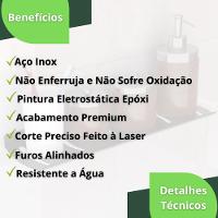 Suporte Porta Shampoo Organizador De Banheiro Preto Zmt - 3