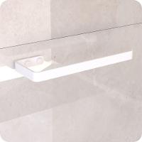 Suporte Para Toalha De Rosto Banheiro De Parede Branco Zmt - 1